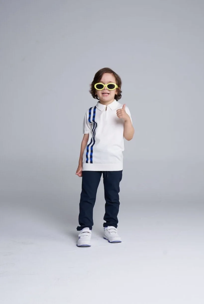 Hugo - Polo Yaka T-shirt (Lacivert Çizgi)